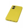 Newface Vivo Y16 Kılıf Nano içi Kadife Silikon - Sarı