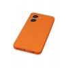 Newface Vivo Y16 Kılıf Nano içi Kadife Silikon - Turuncu