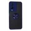Newface Vivo Y17S Kılıf Montreal Yüzüklü Silikon Kapak - Lacivert