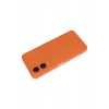 Newface Vivo Y17S Kılıf Nano içi Kadife Silikon - Turuncu