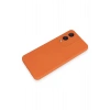 Newface Vivo Y17S Kılıf Nano içi Kadife Silikon - Turuncu