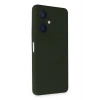 Newface Vivo Y27 Kılıf Nano içi Kadife Silikon - Koyu Yeşil