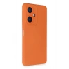 Newface Vivo Y27 Kılıf Nano içi Kadife Silikon - Turuncu