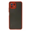 Newface Xiaomi Mİ 11 Lite Kılıf Montreal Silikon Kapak - Kırmızı