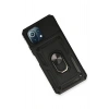 Newface Xiaomi Mİ 11 Lite Kılıf Pars Lens Yüzüklü Silikon - Siyah