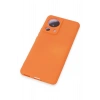 Newface Xiaomi Mi 13 Lite Kılıf Nano içi Kadife Silikon - Turuncu