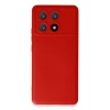 Newface Xiaomi Poco X6 Pro Kılıf Nano içi Kadife Silikon - Kırmızı