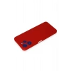Newface Xiaomi Redmi 12 Kılıf Nano içi Kadife Silikon - Kırmızı
