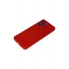 Newface Xiaomi Redmi 12 Kılıf Nano içi Kadife Silikon - Kırmızı