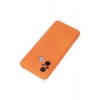 Newface Xiaomi Redmi 12C Kılıf Nano içi Kadife Silikon - Turuncu