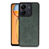 Newface Xiaomi Redmi 13C Kılıf Aras Deri Kapak - Koyu Yeşil