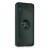 Newface Xiaomi Redmi 9A Kılıf Montreal Yüzüklü Silikon Kapak - Yeşil