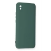 Newface Xiaomi Redmi 9A Kılıf Nano içi Kadife Silikon - Koyu Yeşil