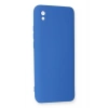 Newface Xiaomi Redmi 9A Kılıf Nano içi Kadife Silikon - Mavi