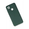 Newface Xiaomi Redmi 9C Kılıf Nano içi Kadife Silikon - Koyu Yeşil
