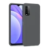 Newface Xiaomi Redmi 9T Kılıf Nano içi Kadife Silikon - Gri