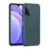 Newface Xiaomi Redmi 9T Kılıf Nano içi Kadife Silikon - Koyu Yeşil