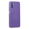 Newface Xiaomi Redmi Note 10 Kılıf Nano içi Kadife Silikon - Mor