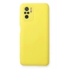 Newface Xiaomi Redmi Note 10 Kılıf Nano içi Kadife Silikon - Sarı
