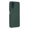 Newface Xiaomi Redmi Note 11 Kılıf Nano içi Kadife Silikon - Koyu Yeşil