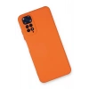 Newface Xiaomi Redmi Note 11 Kılıf Nano içi Kadife Silikon - Turuncu