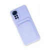 Newface Xiaomi Redmi Note 11S Kılıf Kelvin Kartvizitli Silikon - Lila