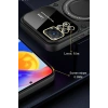 Newface Xiaomi Redmi Note 12 Pro 4G Kılıf Joy Lens Standlı Kapak - Koyu Yeşil