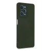 Newface Xiaomi Redmi Note 12 Pro 5G Kılıf Nano içi Kadife Silikon - Koyu Yeşil