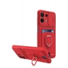 Newface Xiaomi Redmi Note 13 4G Kılıf Zuma Kartvizitli Yüzüklü Silikon - Kırmızı