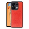 Newface Xiaomi Redmi Note 13 Pro 4G Kılıf Aras Deri Kapak - Kırmızı