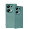 Newface Xiaomi Redmi Note 13 Pro 4G Kılıf Auto Focus Karbon Kapak - Koyu Yeşil
