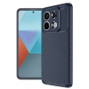 Newface Xiaomi Redmi Note 13 Pro 4G Kılıf Auto Focus Karbon Kapak - Lacivert