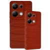 Newface Xiaomi Redmi Note 13 Pro 4G Kılıf Bibercas Silikon Kapak - Kırmızı