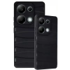 Newface Xiaomi Redmi Note 13 Pro 4G Kılıf Bibercas Silikon Kapak - Siyah
