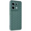 Newface Xiaomi Redmi Note 13 Pro 5G Kılıf Petek Silikon Kapak - Koyu Yeşil