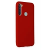 Newface Xiaomi Redmi Note 8 Kılıf Nano içi Kadife Silikon - Kırmızı
