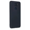 Newface Xiaomi Redmi Note 9 Kılıf Nano içi Kadife Silikon - Lacivert