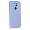 Newface Xiaomi Redmi Note 9 Kılıf Nano içi Kadife Silikon - Lila