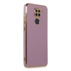 Newface Xiaomi Redmi Note 9 Kılıf Volet Silikon - Mor