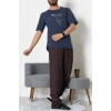 Ön Ve Arka Baskılı Süprem Erkek Pijama Takımı Laciekose - 70862.1961.
