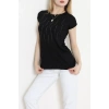 Önü Taş Detaylı Bluz Siyah - 43987.599.