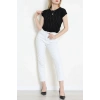 Önü Taş Detaylı Bluz Siyah - 43987.599.
