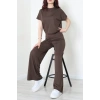 Örme Modal Çıtçıtlı İkili Takım Acıkahve - 52277.1567.