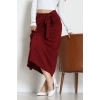 Ottoman Kuşaklı Etek Bordo - 60623.2126.