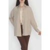 Oversize Gömlek Bej2 - 0012.053.