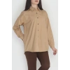 Oversize Gömlek Sütlükahve - 0012.053.