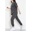 Oversize İki İplik Wortex Takım Boyalıantrasit - 80318.1878.