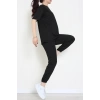 Oversize İki İplik Wortex Takım Siyah - 80318.1878.