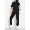 Oversize İki İplik Wortex Takım Siyah - 80318.1878.