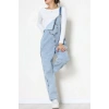 Oversize Kot Salopet Mavi - 31872.2088.